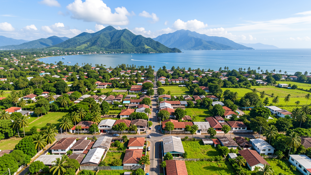 Aerial view of Cebu province